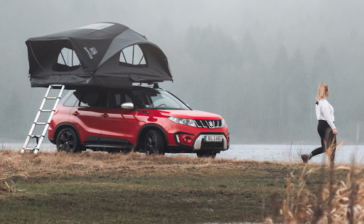 tenda da tetto rigida per 4 persone di X-Cover