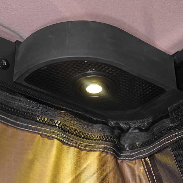 Tenda da sole 270°. Disponibile come optional